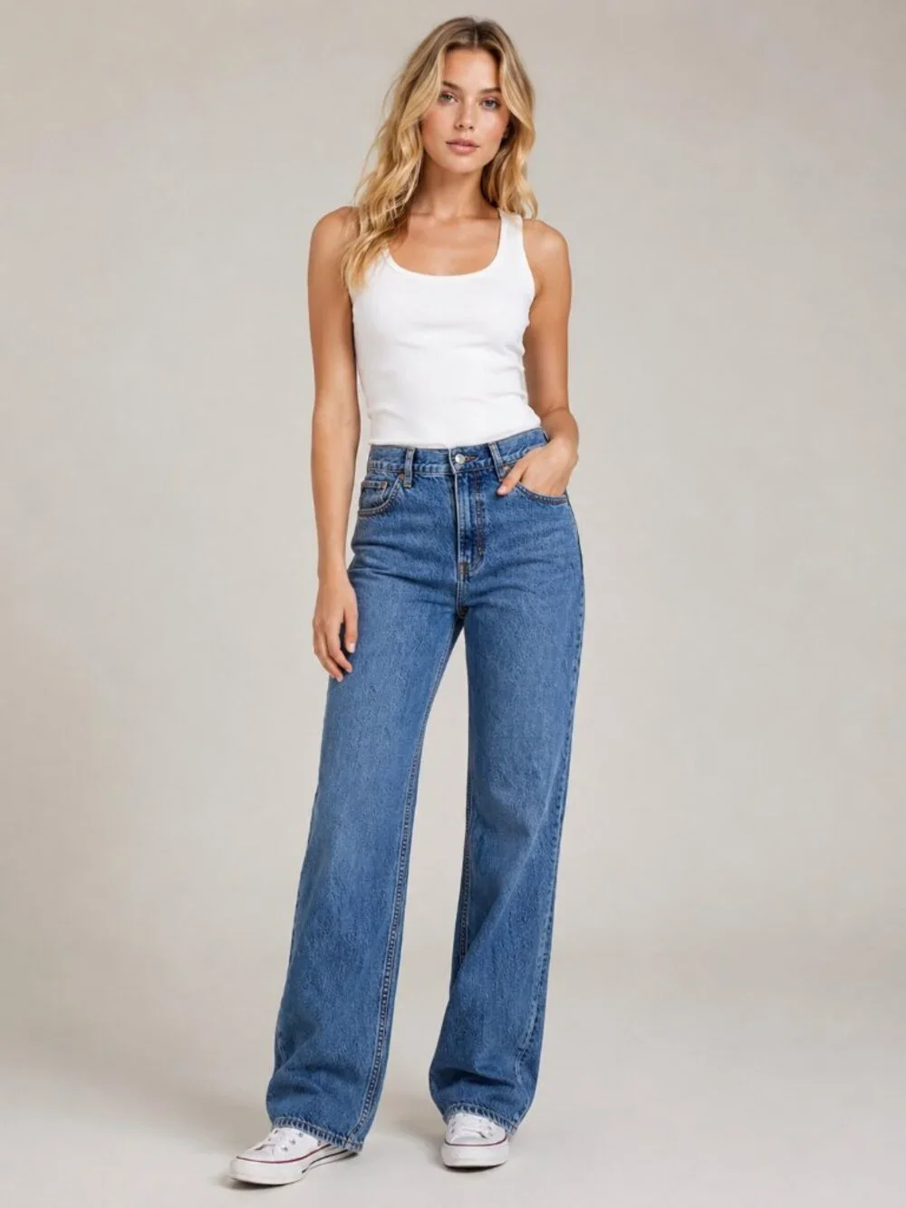 Abercrombie & Fitch The Loose High Rise Jeans 27 #A3242